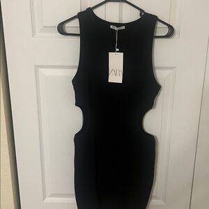 Zara  Black Sleeveless Dress